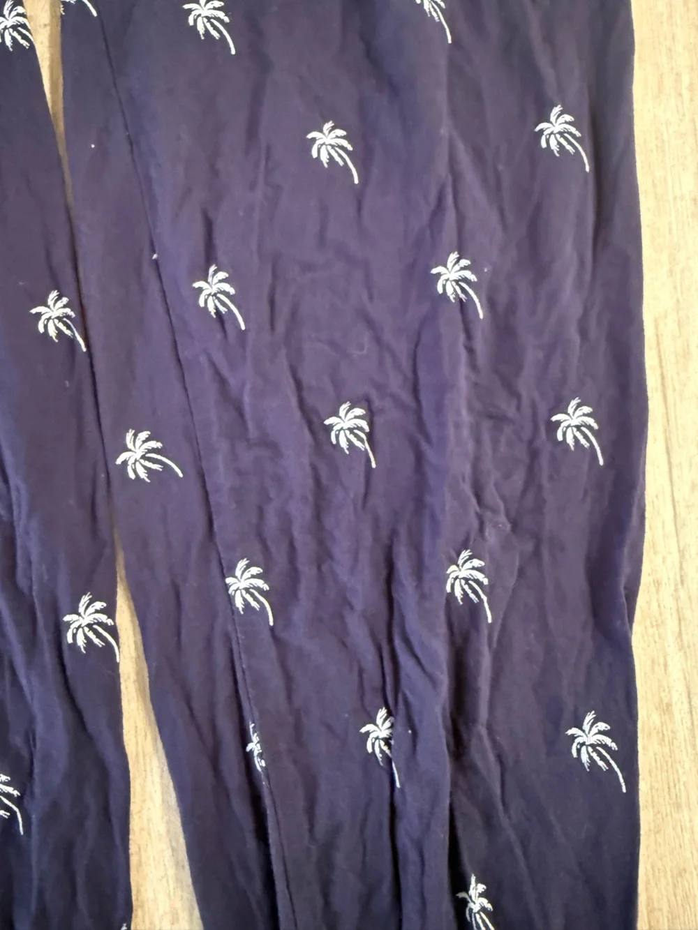 Gap Body Modal Palm Tree Jogger Lounge Pants Pajama Cool Navy Tropical Size S